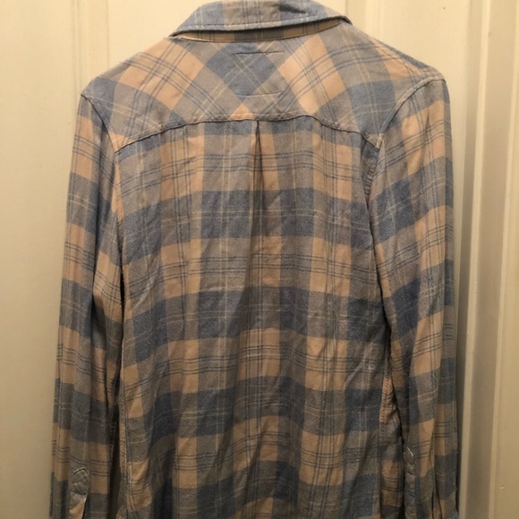 Rails Hunter Button Down in light blue/pink - Picture 4 of 5